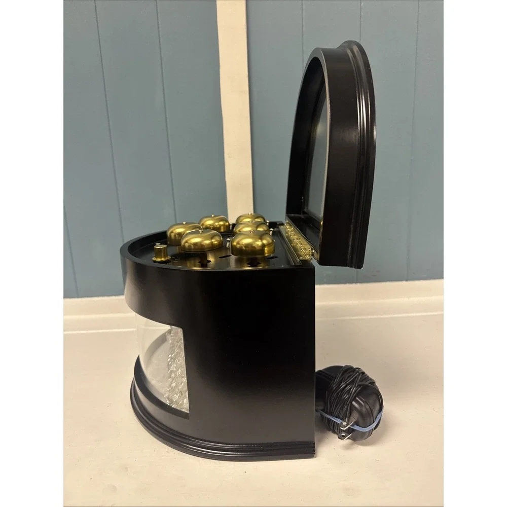 VIDEO!  Mr. Christmas Animated Symphony of Bells Wooden Display Box NOT‎ WORKING